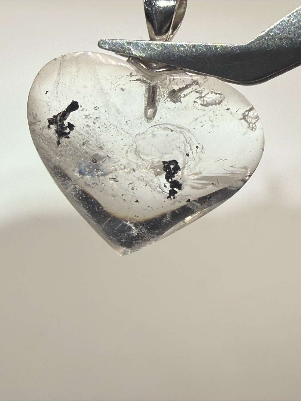 Adorable Enhydro Heart Pendant - Moving Carbon - Picture 3 of 6